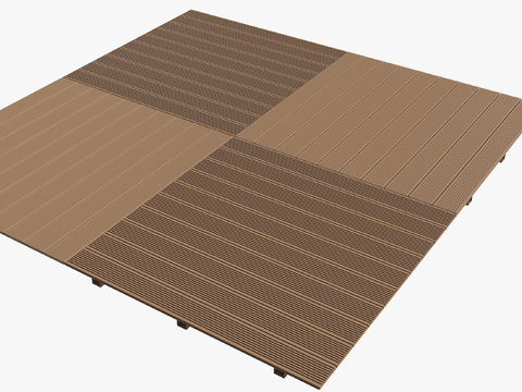 Outdoor wood platform plastic wood flooring ecological anti-corrosion plastic wood flooring