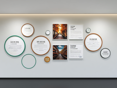 Modern enterprise culture wall