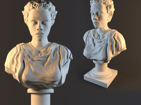 Bust sculpture portrait sculpture