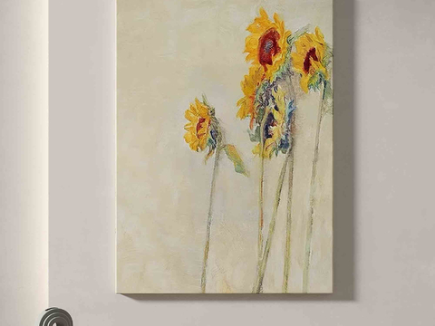 Modern Simple Painting Oil Painting Decorative Painting Sunflower Oil Painting