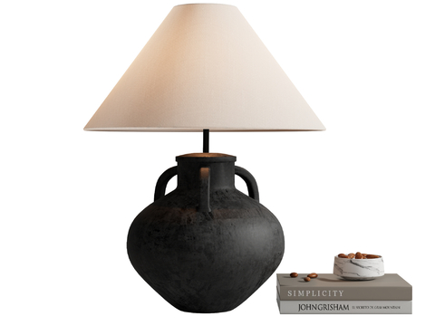 Quite table lamp pottery pot table lamp