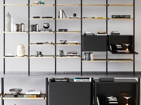 Molteni & C Italian Bookcase Bookshelf