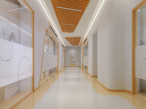 Modern kindergarten Corridor