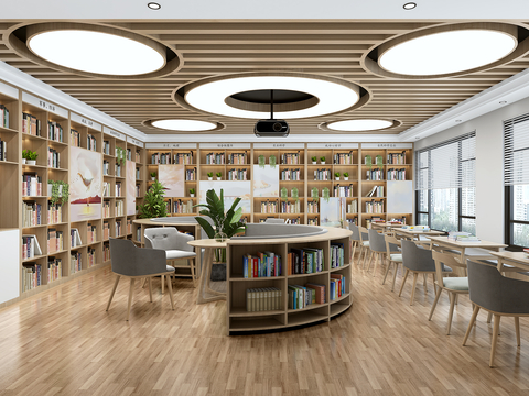 Modern Reading Room Library