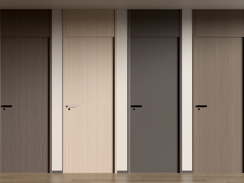 Modern single door top door room door wooden door