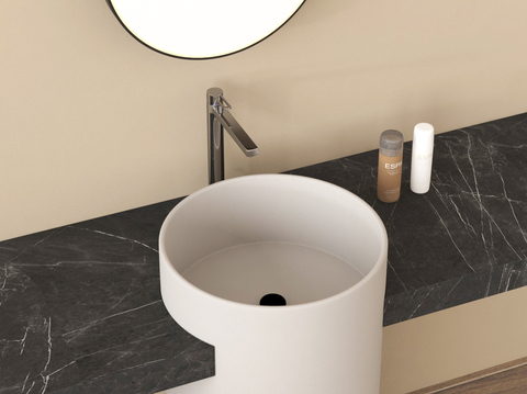 Vertical basin wash basin wash basin column basin