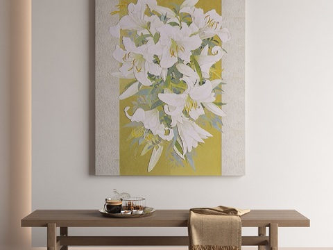 New Chinese Decorative Painting Lily Oil Painting