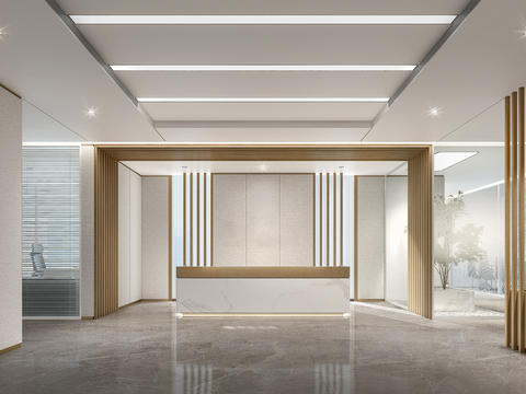 Modern Office Reception Front Desk