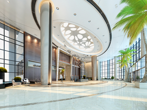 Modern Office Lobby