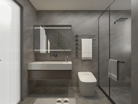 Advanced gray toilet bathroom