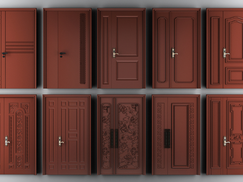 Modern Wooden Door Mother Door Entry Door Redwood Door