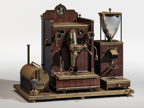 Industrial wind coffee machine