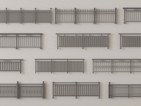 Wrought Iron Fence Railing Guardrail