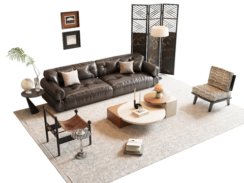 French Retro Style Sofa Sectional Sofa