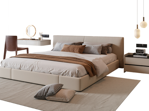 Cream Style double bed