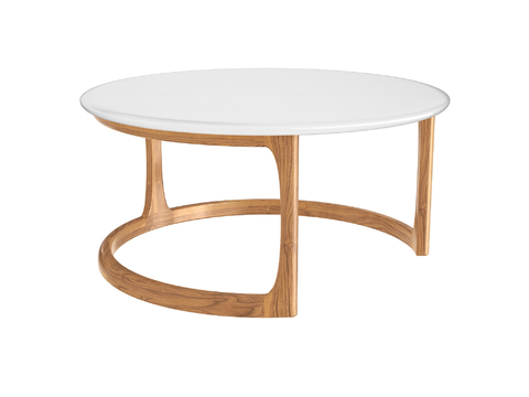 Modern solid wood coffee table