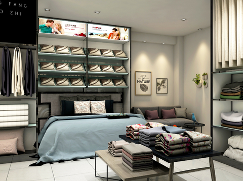 Modern Shopping Mall Home Textile Store Bedding Store