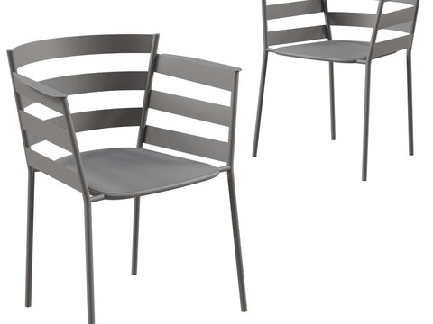 Fermob Nordic Minimalist Metal Chair