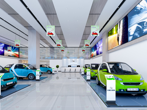 4S store store car showroom