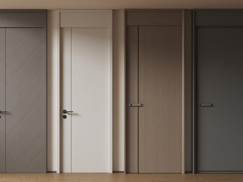 Single door, top door, bedroom door, swing door