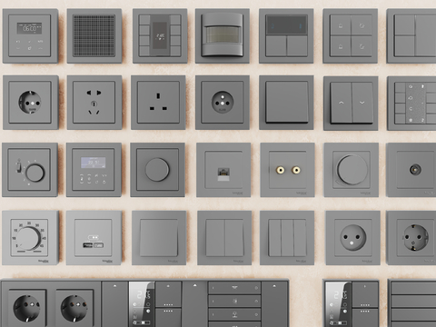 Modern socket switch panel