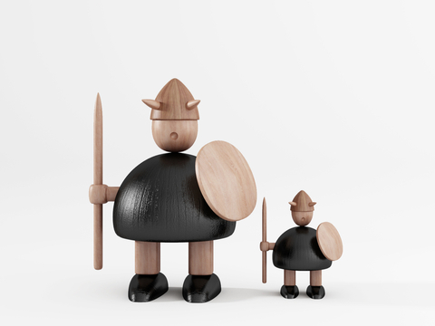 Nordic countries NOMO wooden doll