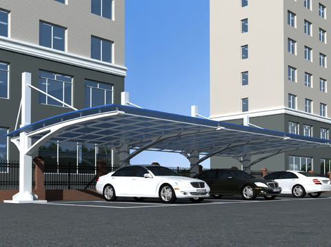 Modern parking shed