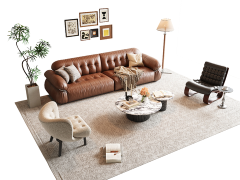 Mid-century Style Sofa Sectional Sofa