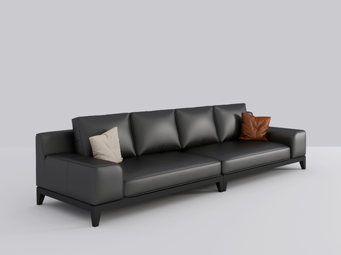 Modern Multiplayer Sofa Leather Sofa