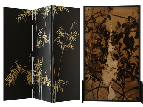 Middle Ancient Folding Screen