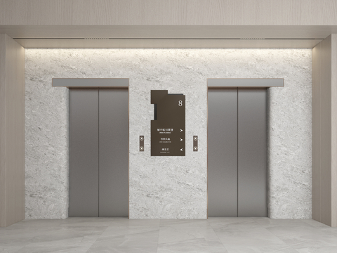 modern elevator door