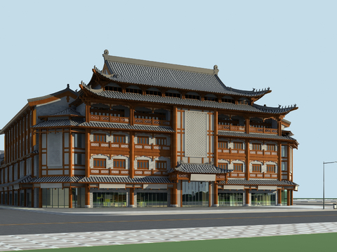 New Chinese Ancient Building Appearance