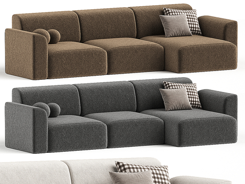 Modern Fabric Sofa Multiplayer Sofa