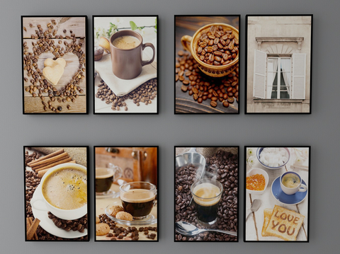 Modern Simple Decorative Painting Coffee Painting