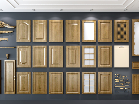 European-style door panel solid wood cabinet door