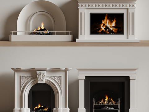 Folia French Fireplace Flame Stove