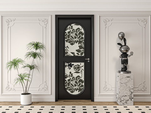 French Vintage Swing Door Kitchen Door Toilet Door Bathroom Door