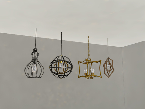 Industrial wind iron chandelier