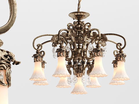 European classical metal chandelier