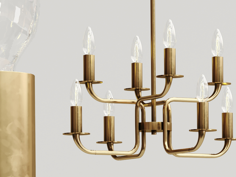 Affordable Luxury Style Multi-Head Chandelier