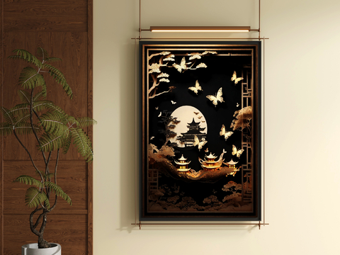 New Chinese Decorative Painting Architectural Painting Hanging Painting