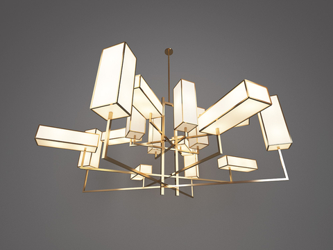 New Chinese-style metal chandelier