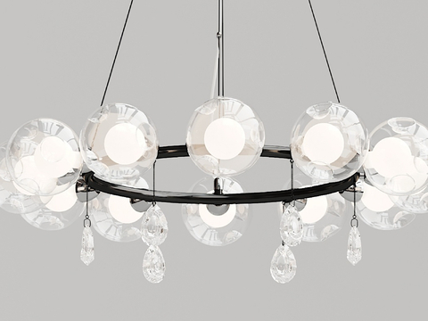 Modern Glass Chandelier Spherical Chandelier