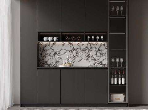 Italian Wine Cabinet Sideboard