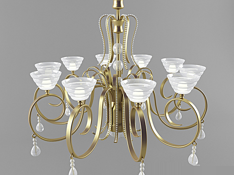 European-style crystal chandelier