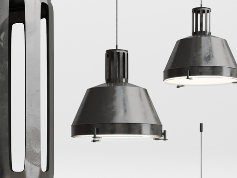 Industrial wind black chandelier