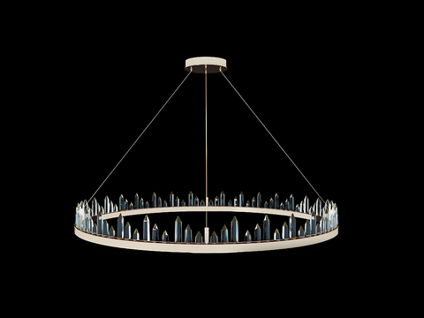 Metal Ring Chandelier Crystal Chandelier