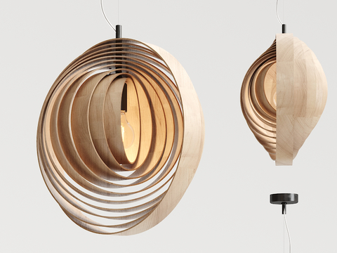 Nordic wooden chandelier