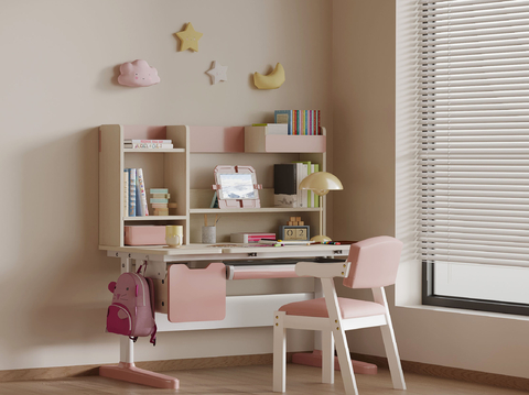 Modern Children's Desk and Chair Study Desk and Chair