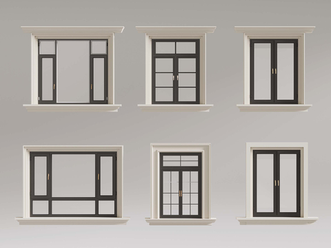 French windows Floor to ceiling casement windows